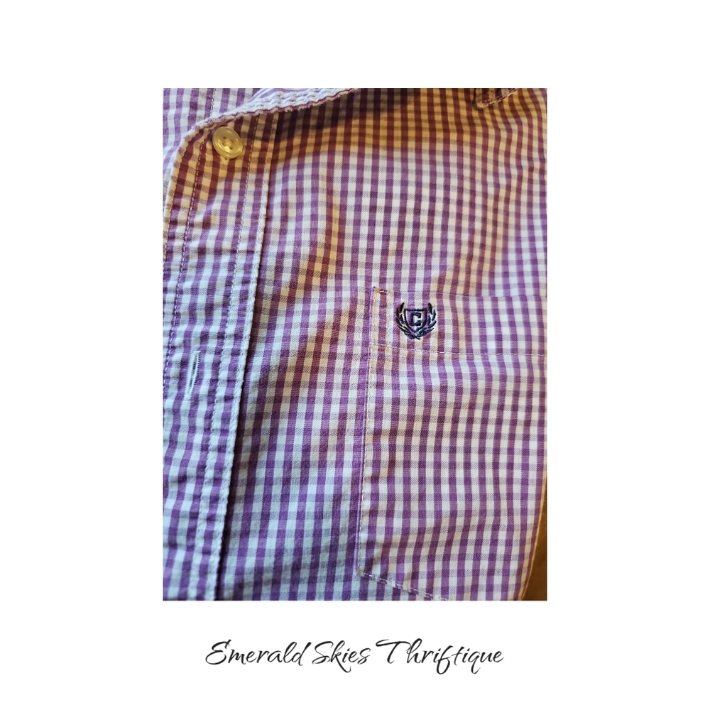Lot Of 4 Chaps Mens Long Sleeve Button Down Shirts. Medium free shipping - Picture 5 of 9